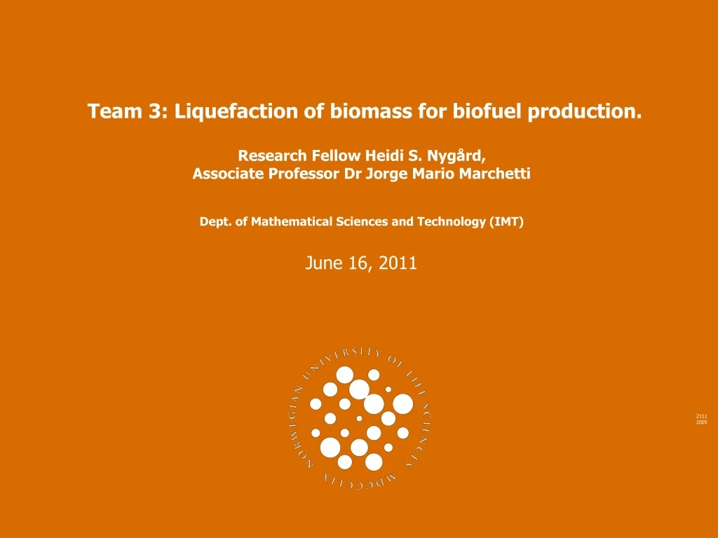 team 3 liquefaction of biomass for biofuel