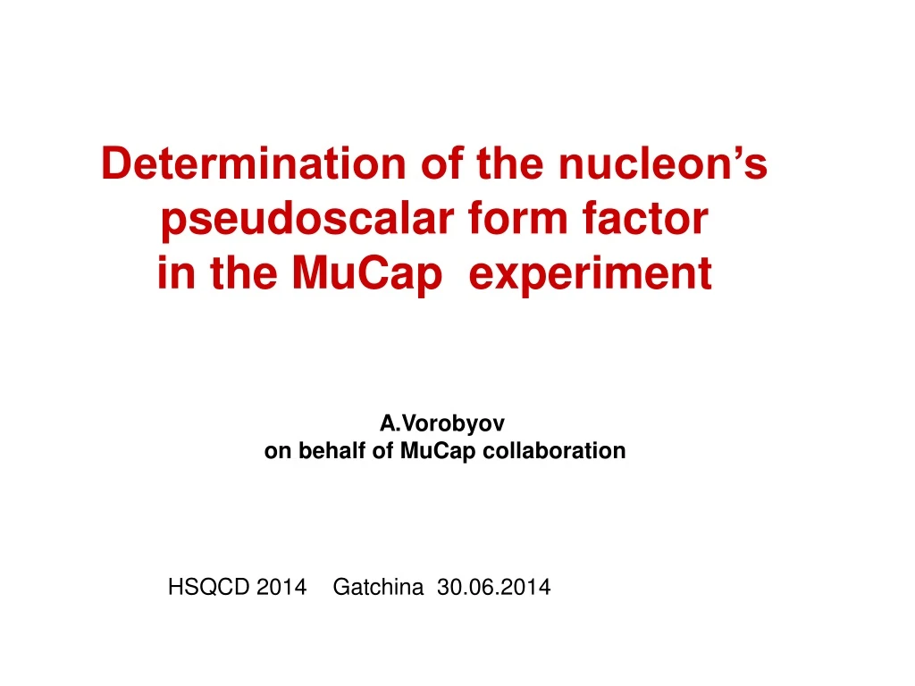 determination of the nucleon s pseudoscalar form
