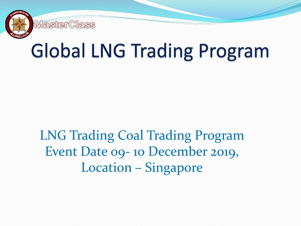 global lng trading program