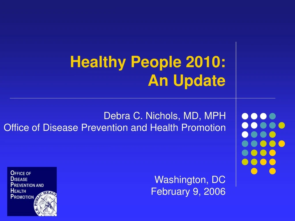 healthy people 2010 an update