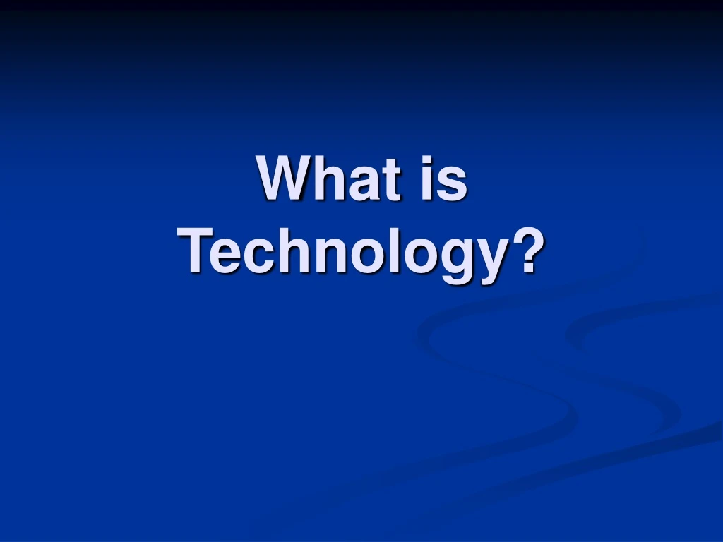 what is technology