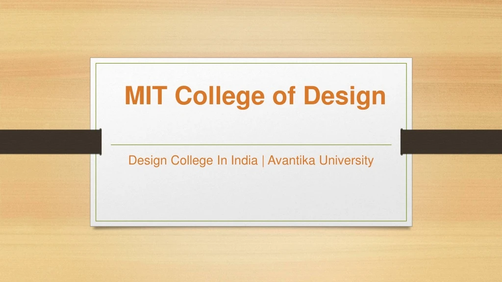 mit college of design