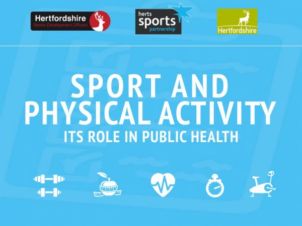 Overview of workshop Evidence base Workplace health offer Physical activity offer Case study