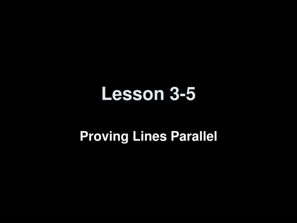 Lesson 3-5
