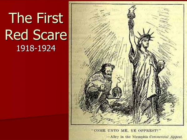 The First Red Scare