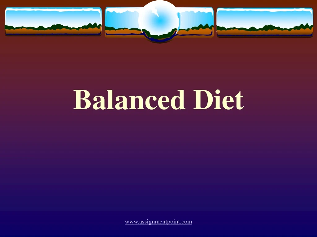 balanced diet