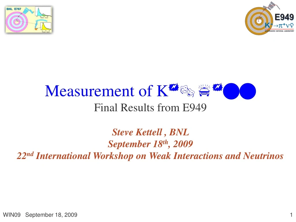 measurement of k final results from e949 steve