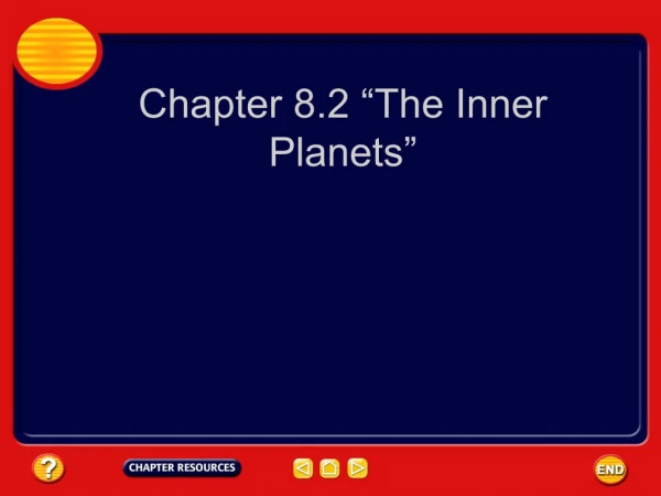 Chapter 8.2 “The Inner Planets”