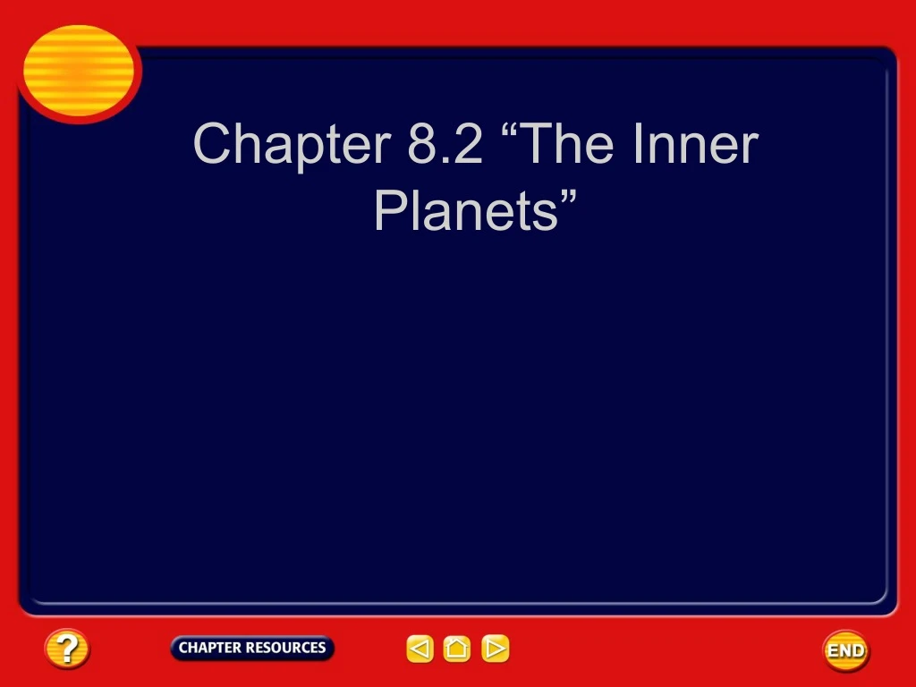 chapter 8 2 the inner planets