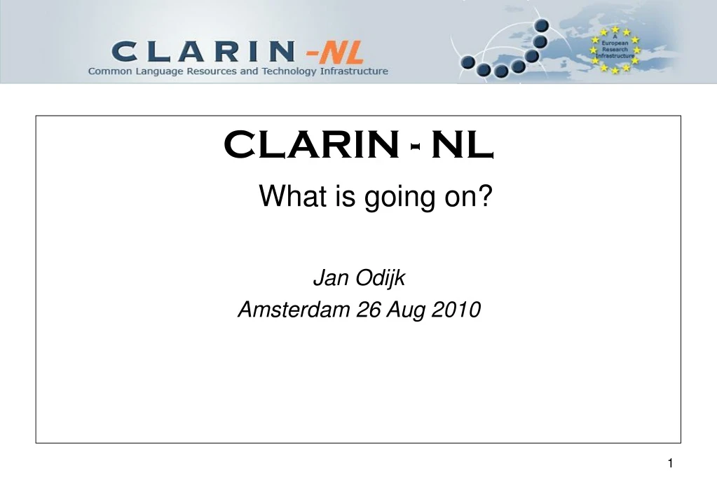 clarin nl what is going on jan odijk amsterdam