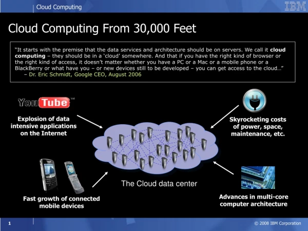 Cloud Computing From 30,000 Feet