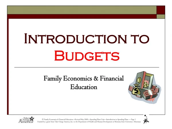 Introduction to Budgets