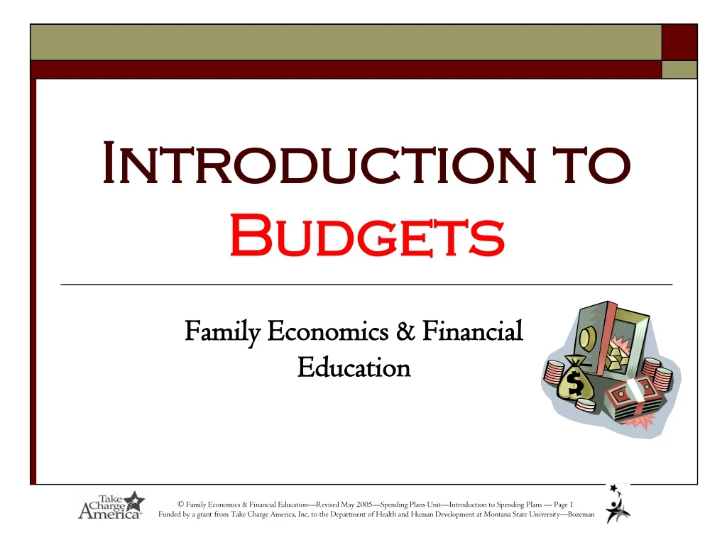 introduction to budgets