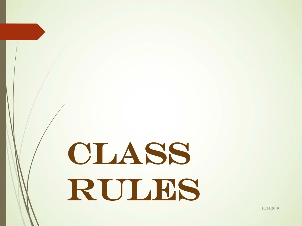 class rules