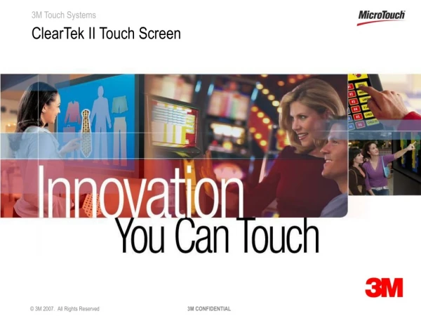 ClearTek II Touch Screen