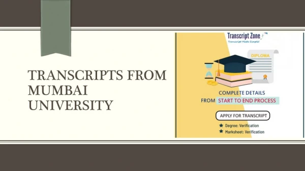 Transcripts from Maharashtra University