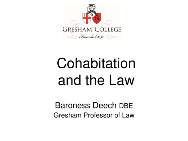 Cohabitation and the Law