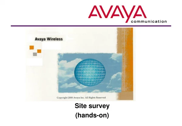 Site survey (hands-on)
