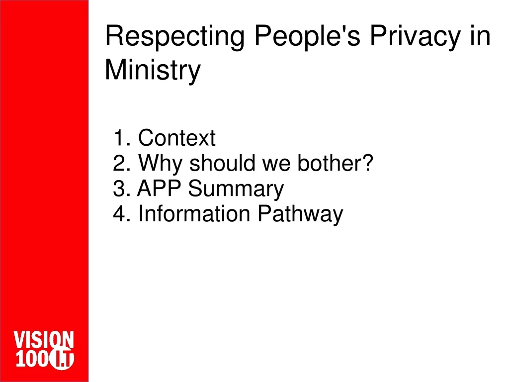respecting people s privacy in ministry