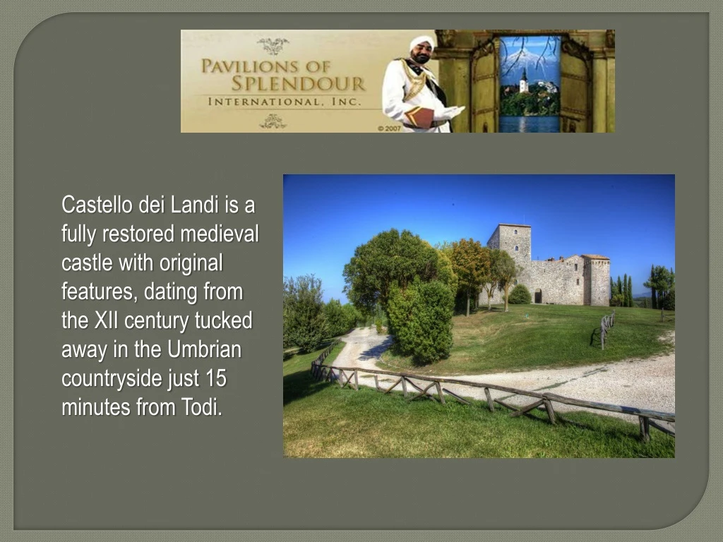 castello dei landi is a fully restored medieval