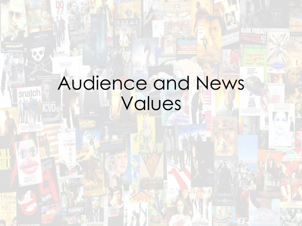 audience and news values