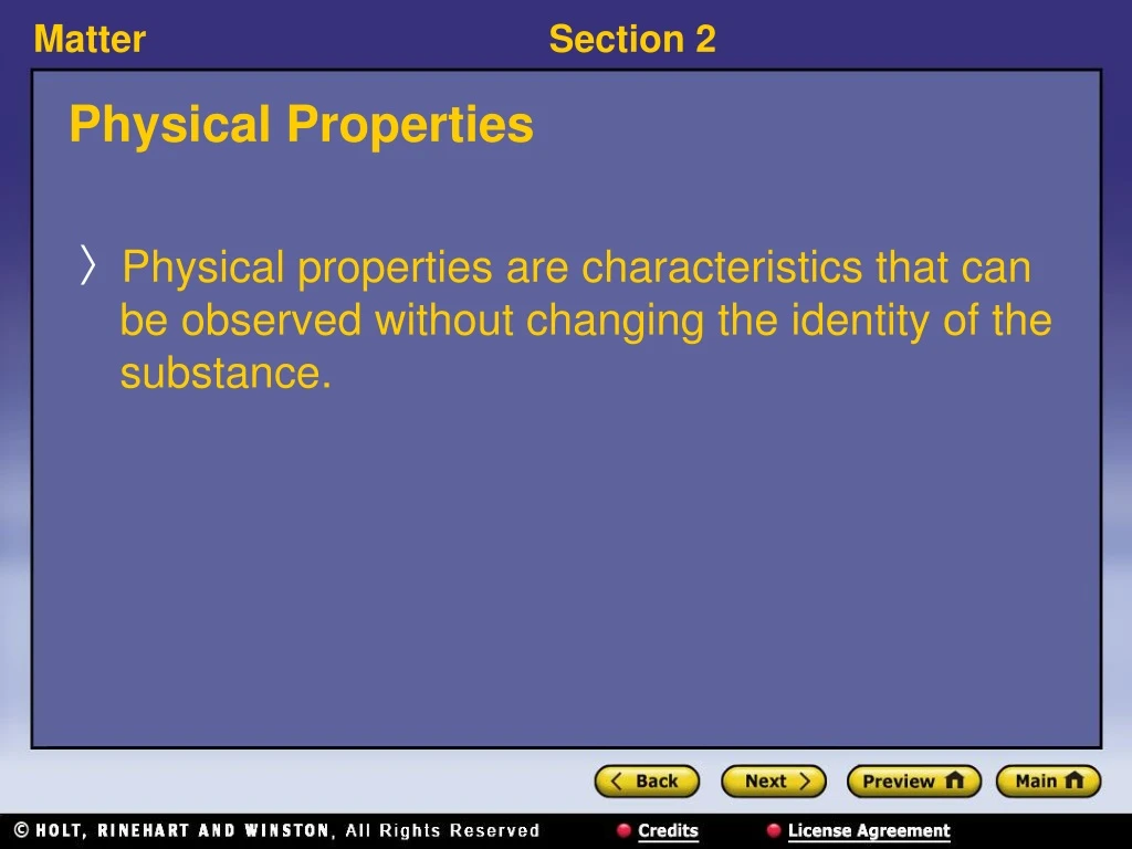 physical properties