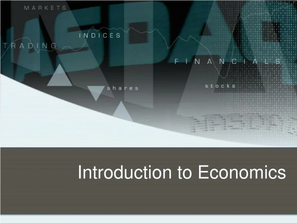 Introduction to Economics