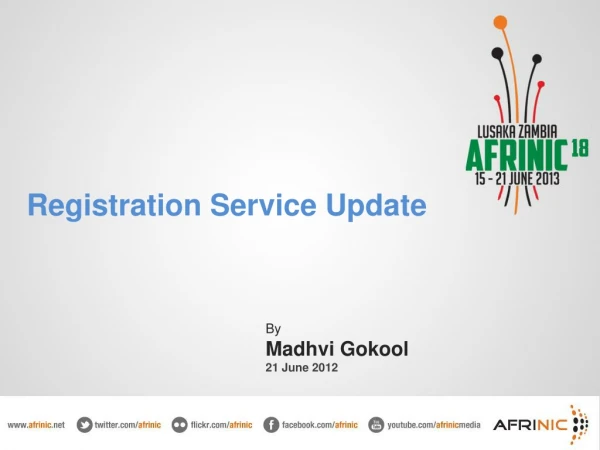 Registration Service Update