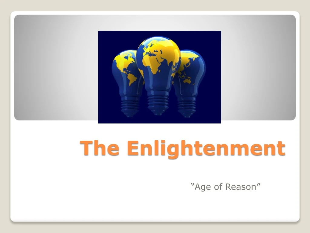 the enlightenment