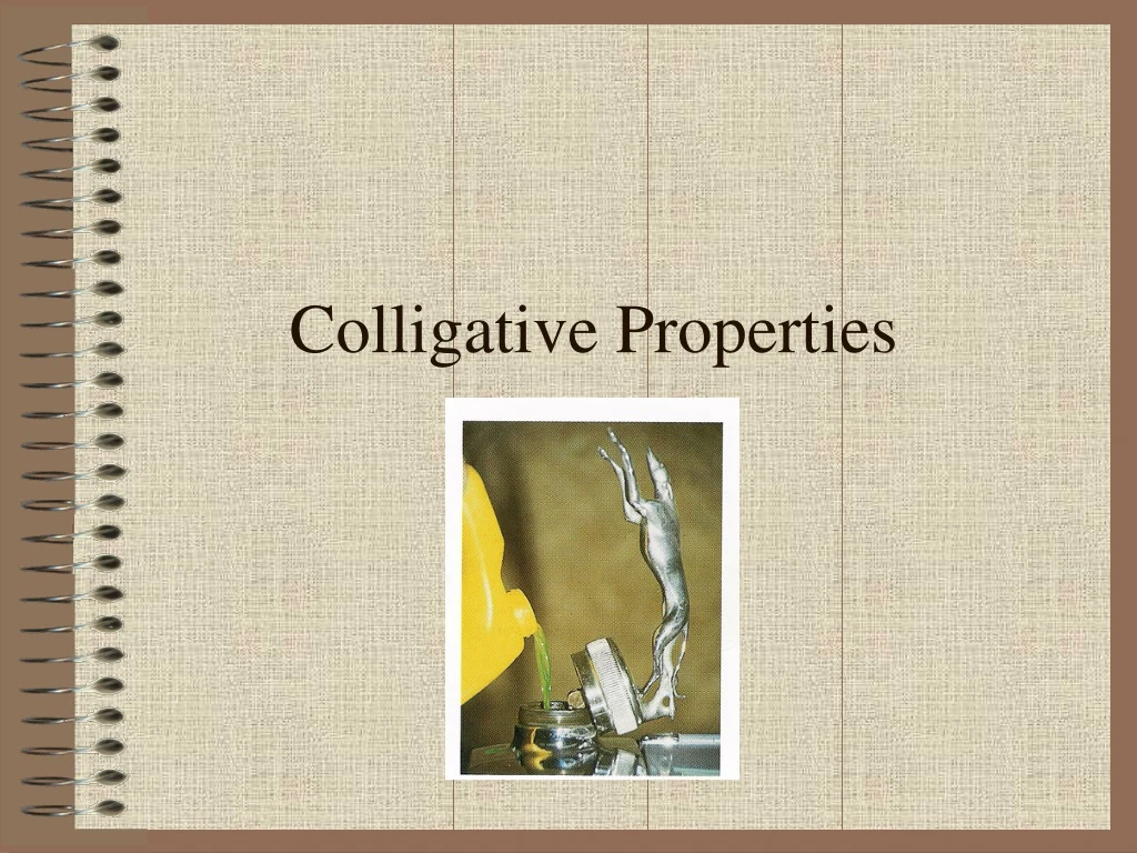 colligative properties