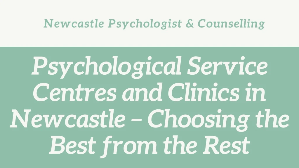 newcastle psychologist counselling