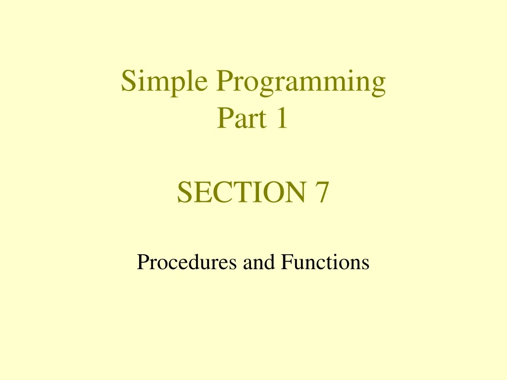 simple programming part 1 section 7
