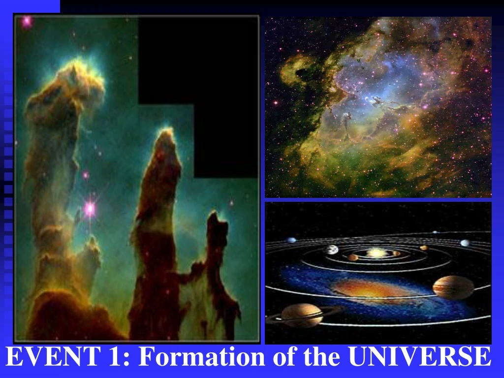 event 1 formation of the universe