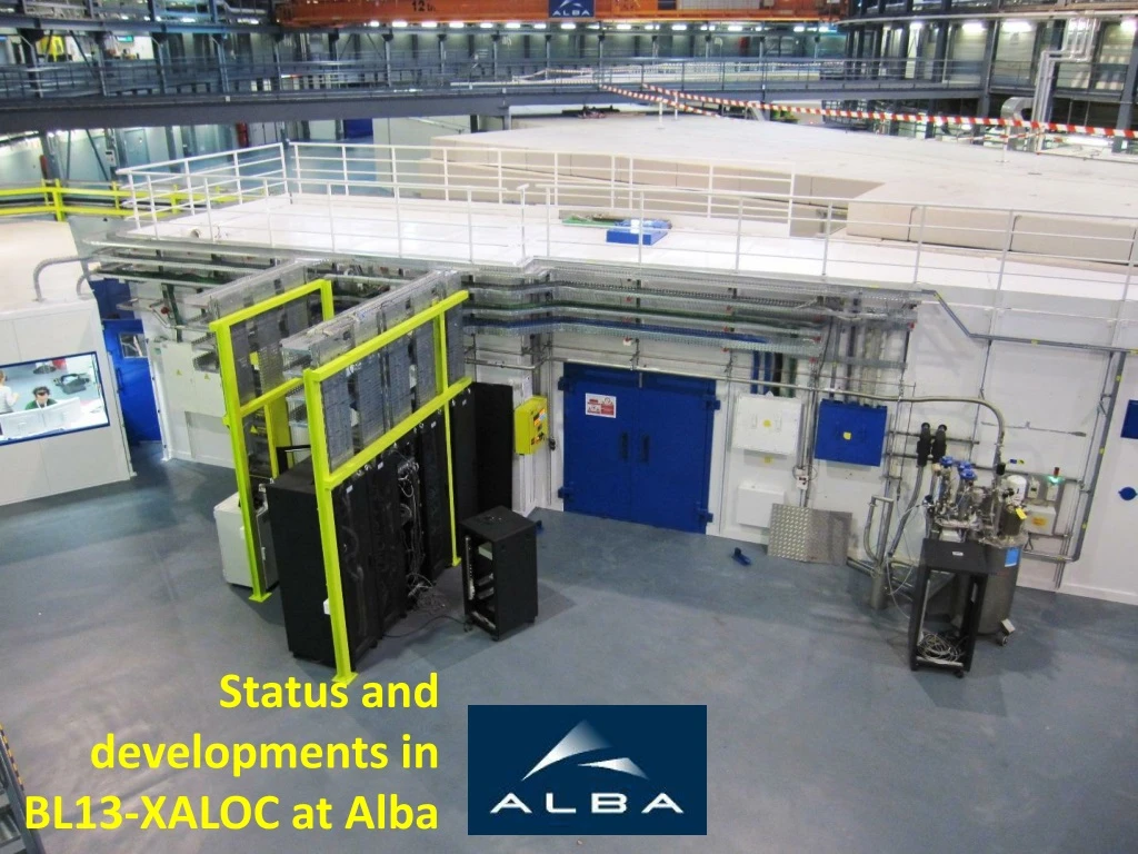 status and developments in bl13 xaloc at alba