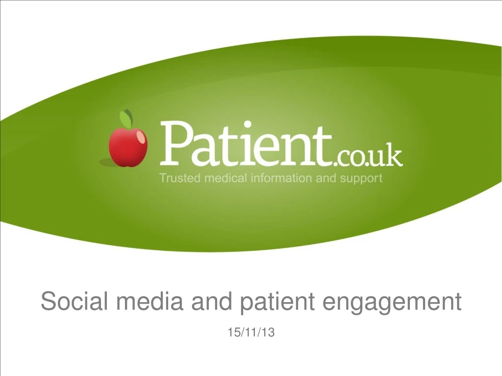 social media and patient engagement