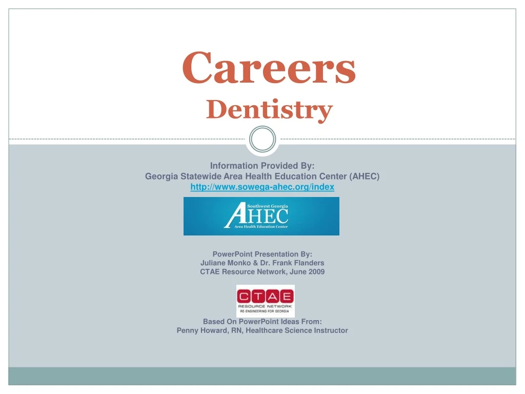 careers dentistry