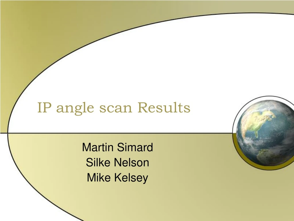 ip angle scan results