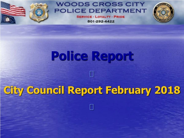 Police Report  City Council Report February 2018 