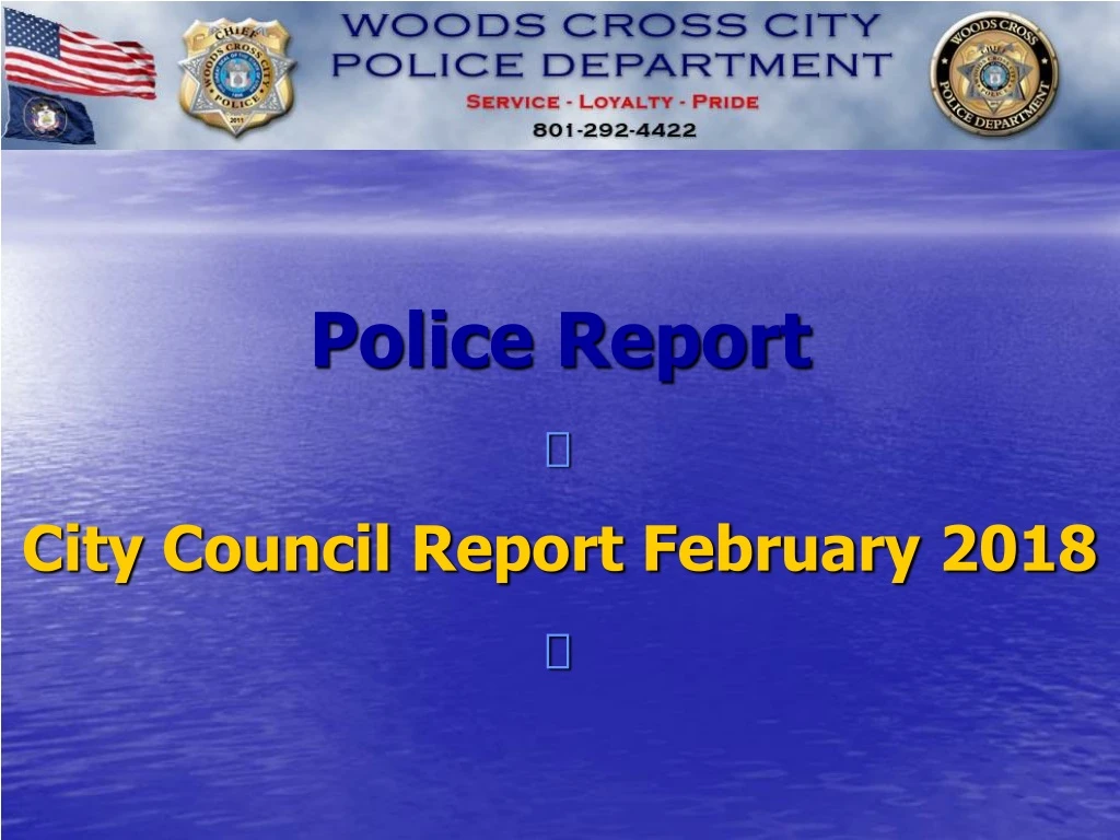 police report city council report february 2018