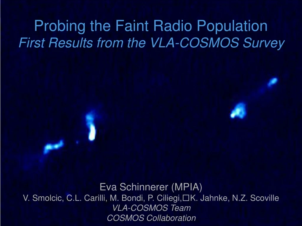 probing the faint radio population first results