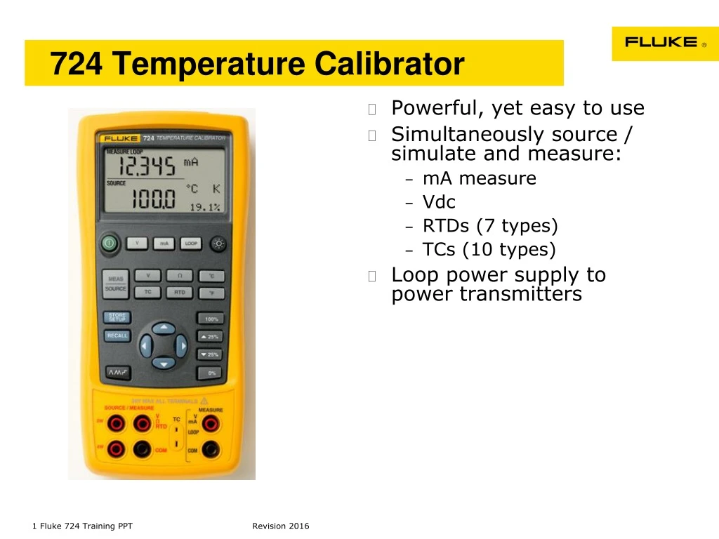 724 temperature calibrator