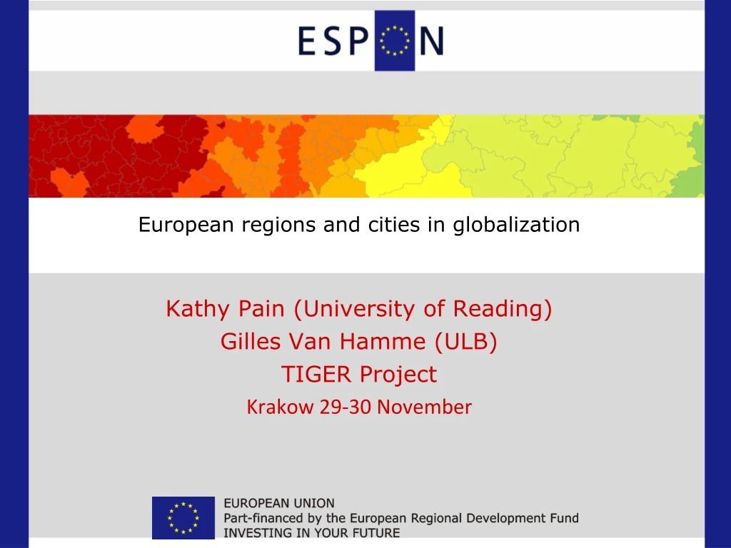 kathy pain university of reading gilles van hamme ulb tiger project krakow 29 30 november