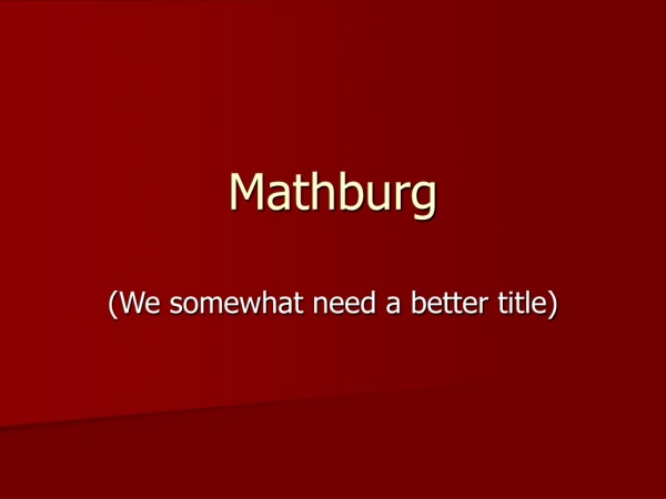 Mathburg