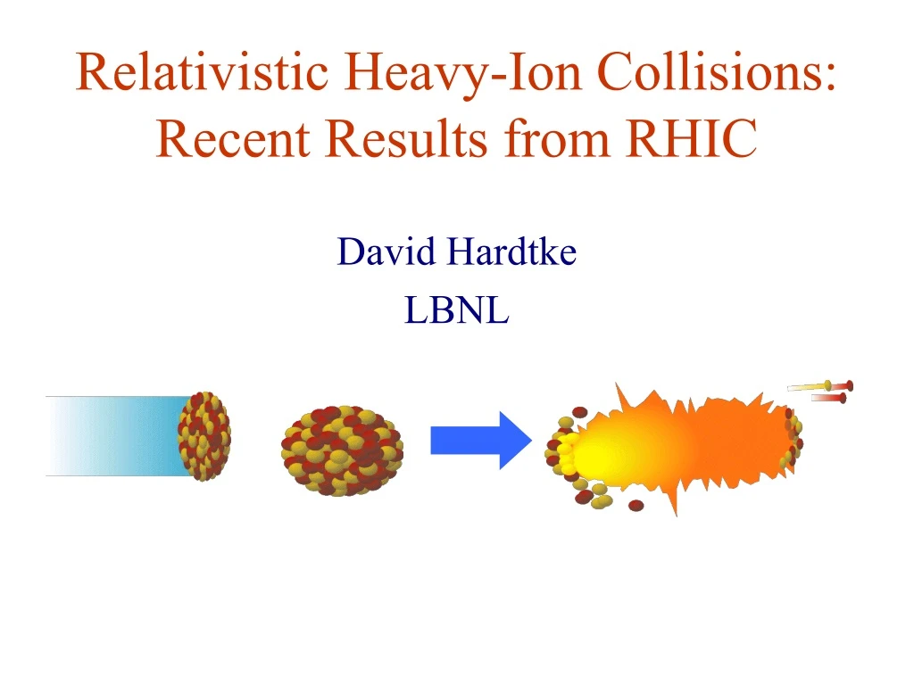 relativistic heavy ion collisions recent results from rhic