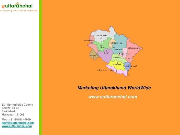 Marketing Uttarakhand WorldWide