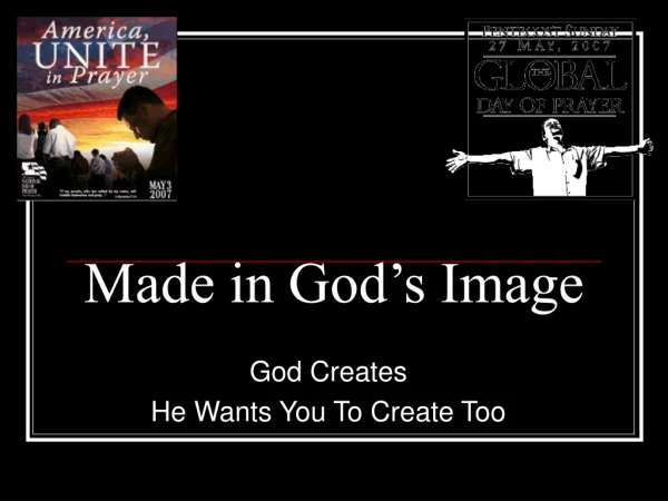 Made in God’s Image