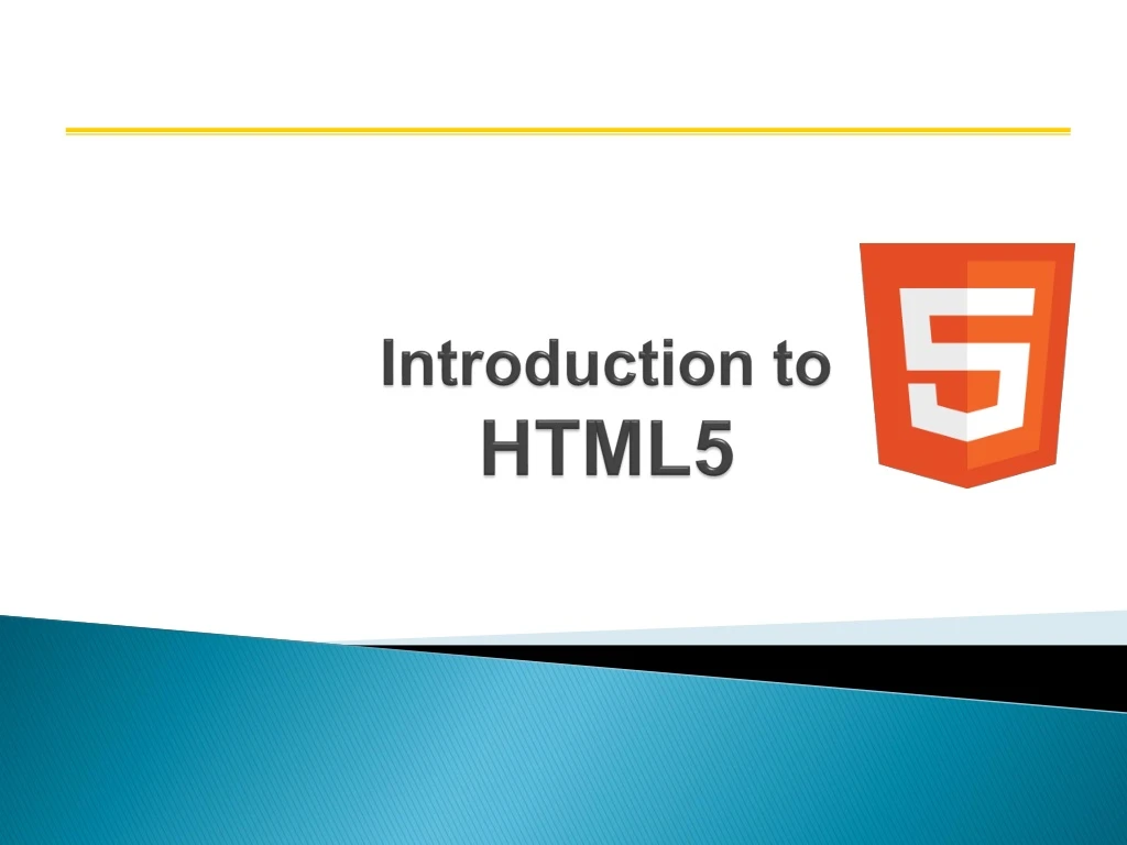 introduction to html5