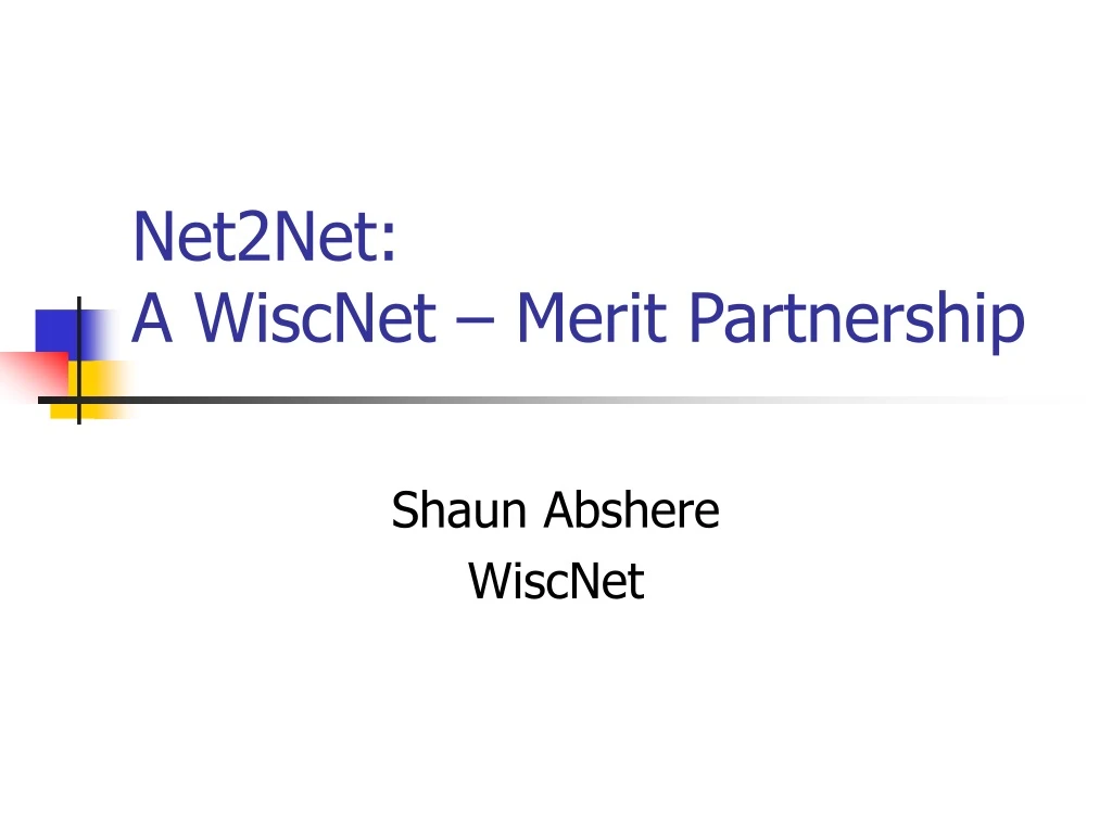 net2net a wiscnet merit partnership