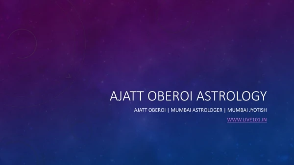 Astrology for Wealth and Prosperity by Ajatt Oberoi