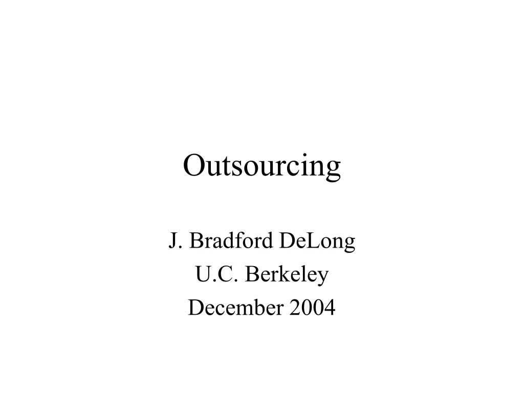 outsourcing